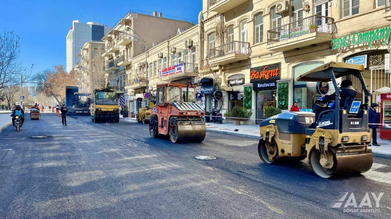 На этой улице Баку ограничено движение транспорта