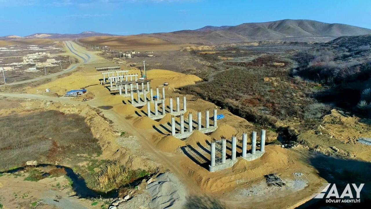 Так строится автодорога Агдам-Физули