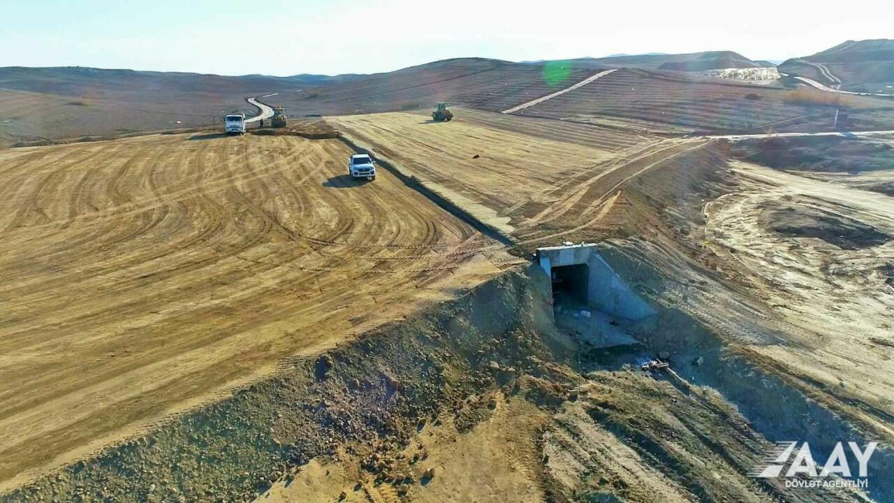 Так строится автодорога Агдам-Физули