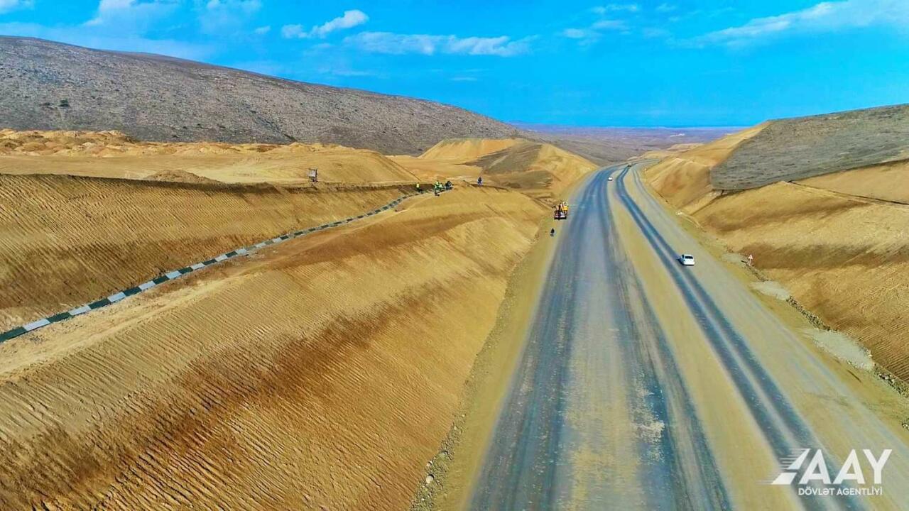 Так строится автодорога Агдам-Физули