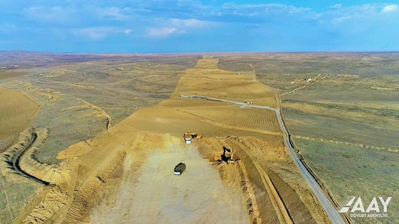 Так строится автодорога Агдам-Физули