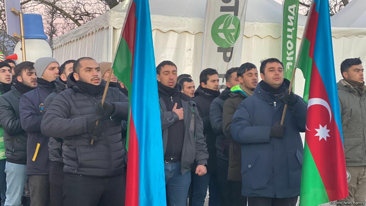 Акция азербайджанских экоактивистов на Лачинской дороге продолжается 46-й день