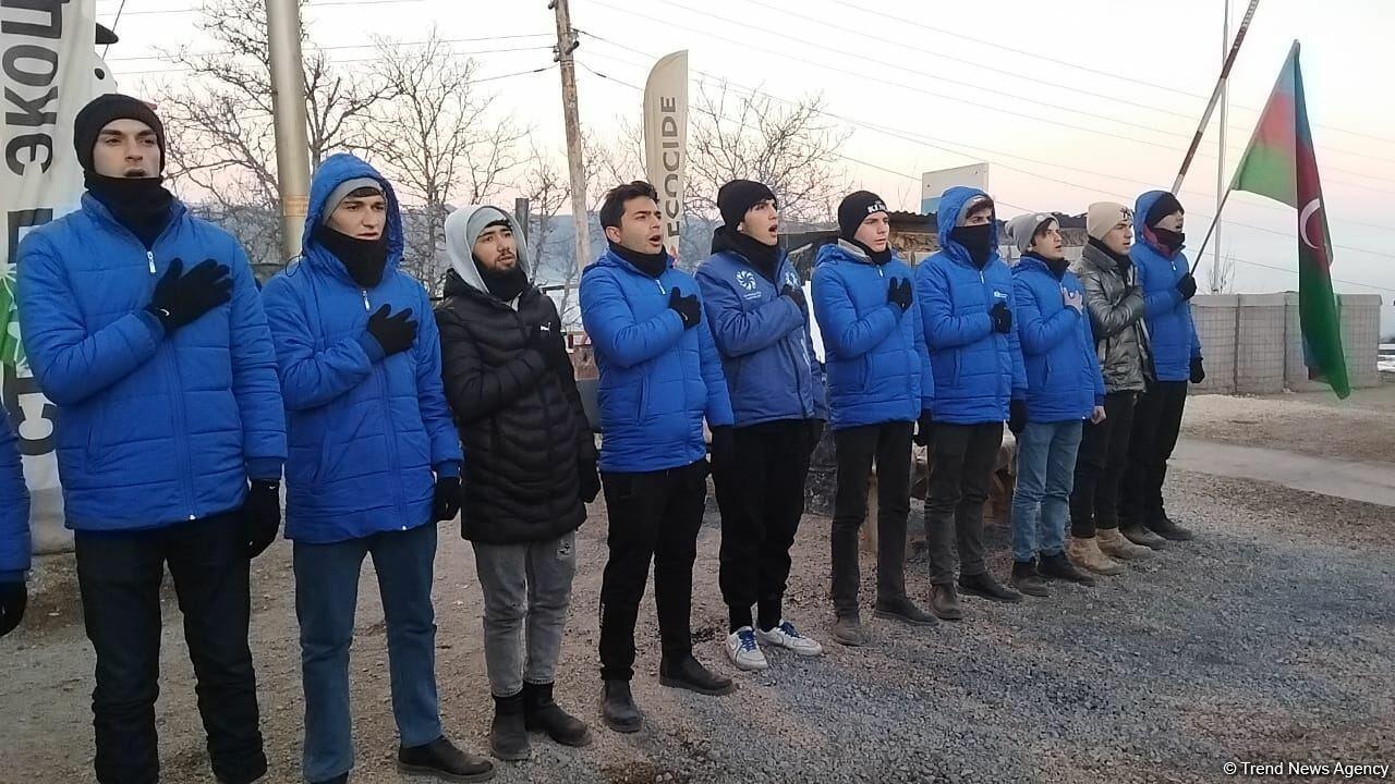 Акция азербайджанских экоактивистов на Лачинской дороге продолжается уже 47-й день