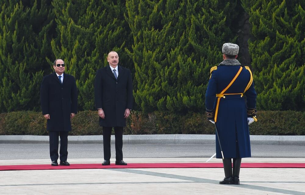Состоялась церемония официальной встречи Президента Египта Абдулфаттаха ас-Сиси