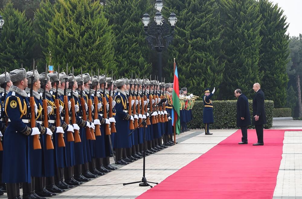Состоялась церемония официальной встречи Президента Египта Абдулфаттаха ас-Сиси