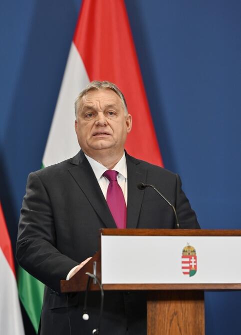 Президент Азербайджана Ильхам Алиев и премьер-министр Венгрии Виктор Орбан выступили с заявлениями для прессы