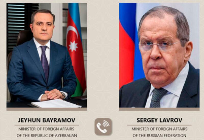 Переговоры Джейхуна Байрамова и Сергея Лаврова