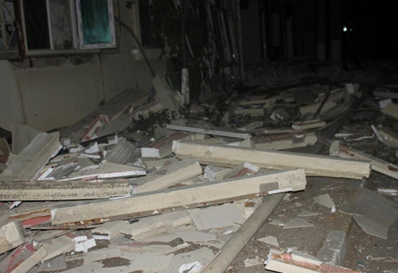 Bakıda evdə güclü partlayış