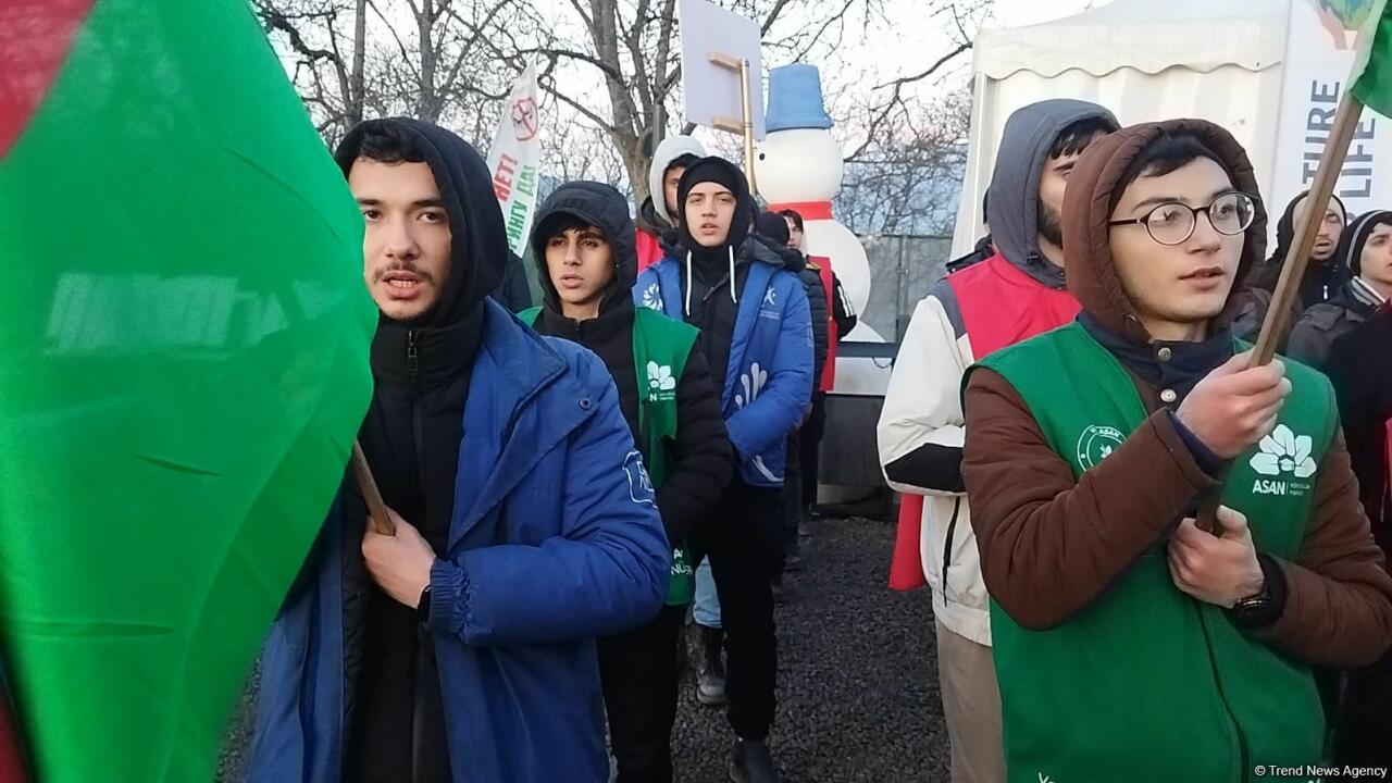 Акция азербайджанских экоактивистов на Лачинской дороге продолжается 52-й день