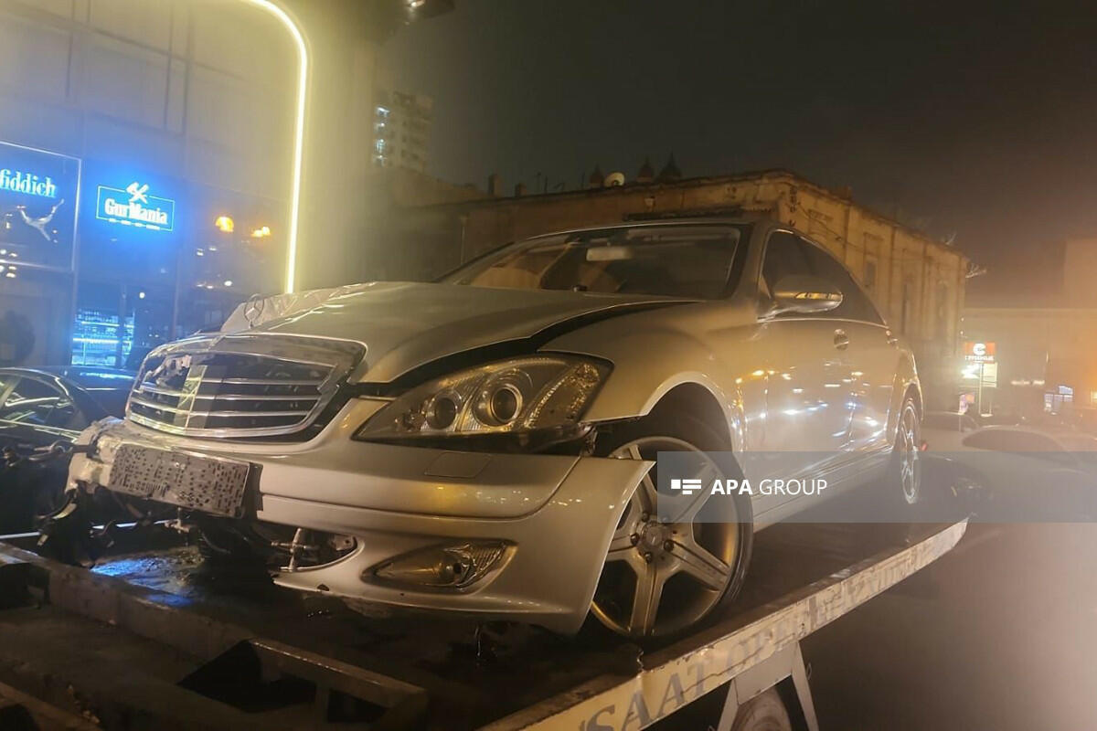 Цепная авария в Баку, есть пострадавшие