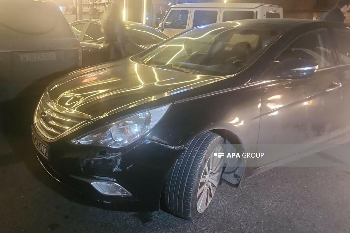 Цепная авария в Баку, есть пострадавшие