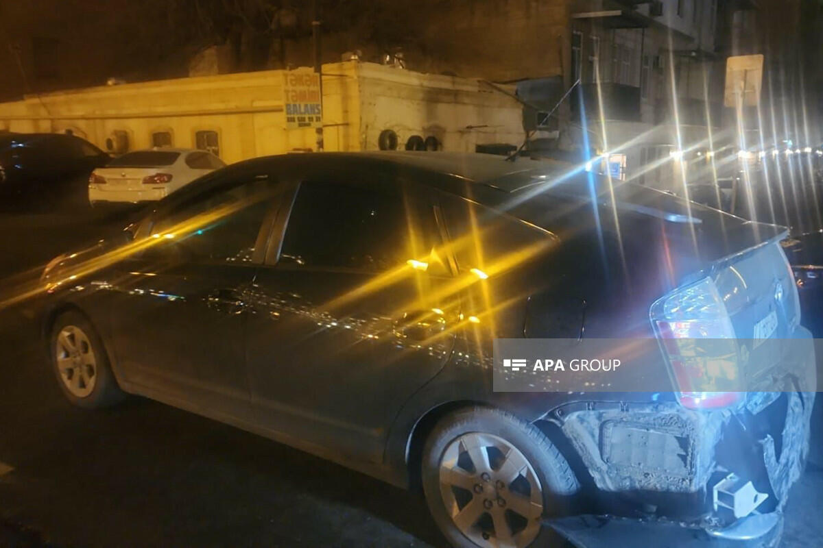 Цепная авария в Баку, есть пострадавшие