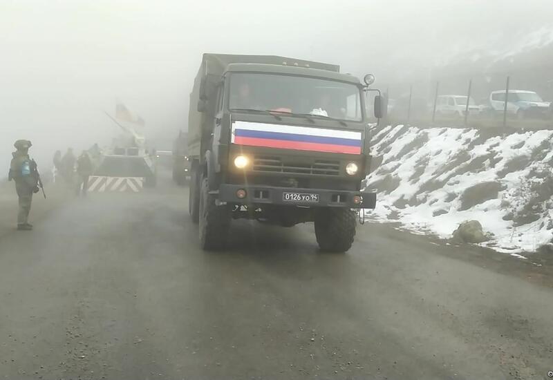 По Лачинской дороге беспрепятственно проехали 14 транспортных средств миротворцев