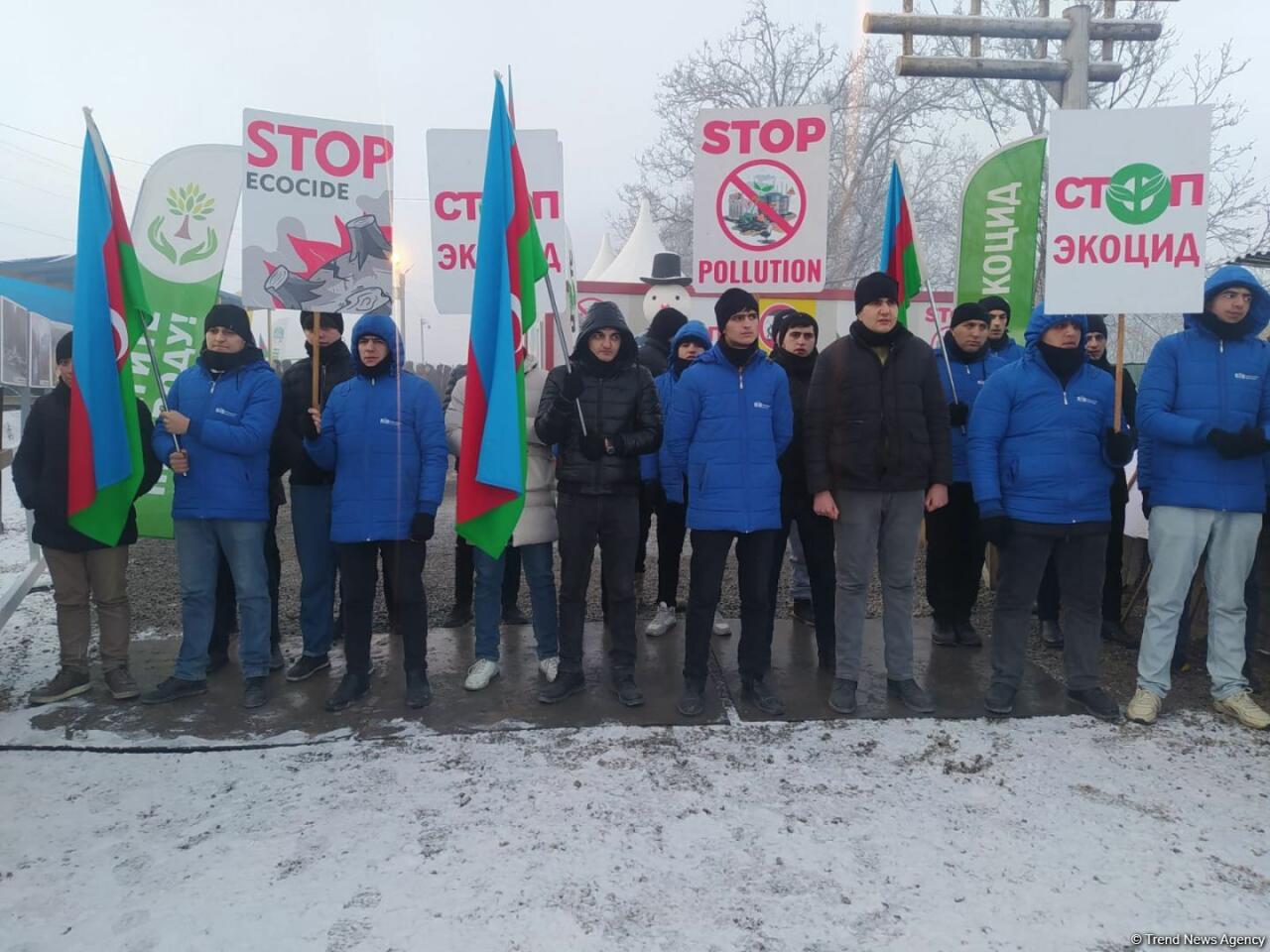 Акция азербайджанских экоактивистов на Лачинской дороге продолжается 58-й день