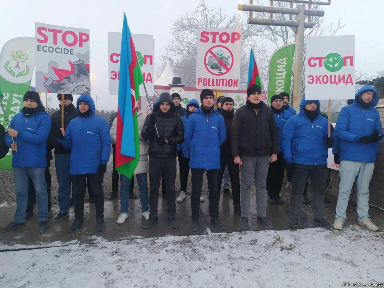 Акция азербайджанских экоактивистов на Лачинской дороге продолжается 58-й день