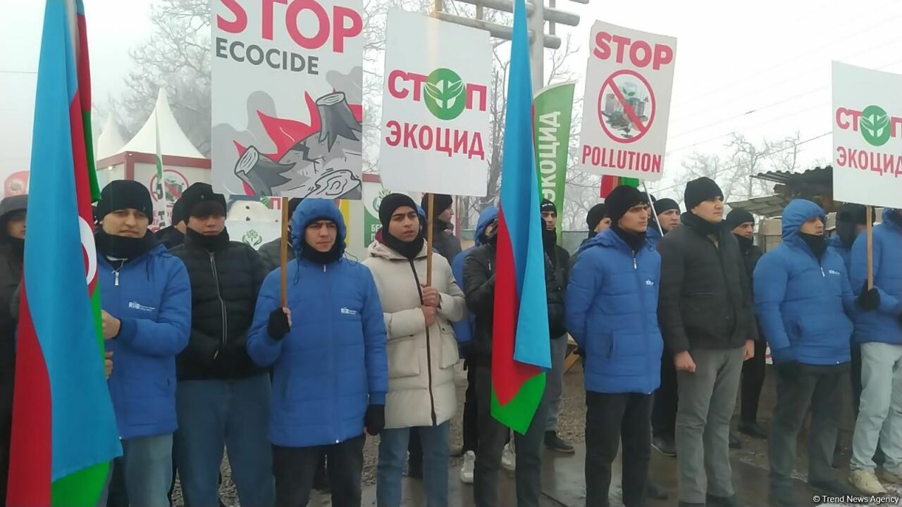 Акция азербайджанских экоактивистов на Лачинской дороге продолжается 58-й день