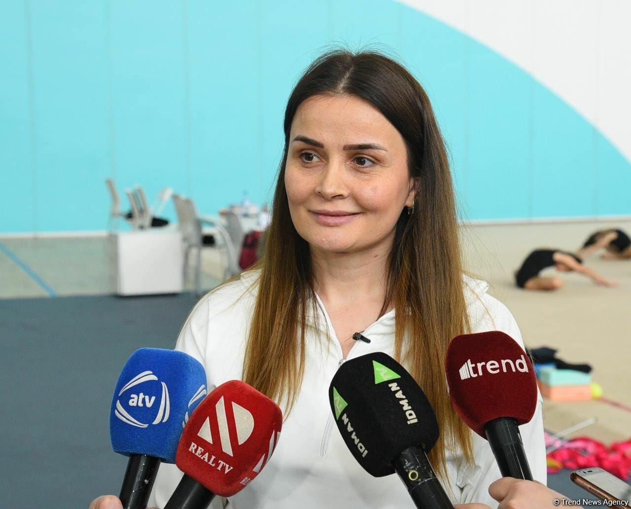 Гимнастки из Загаталы приехали на сборы в Баку