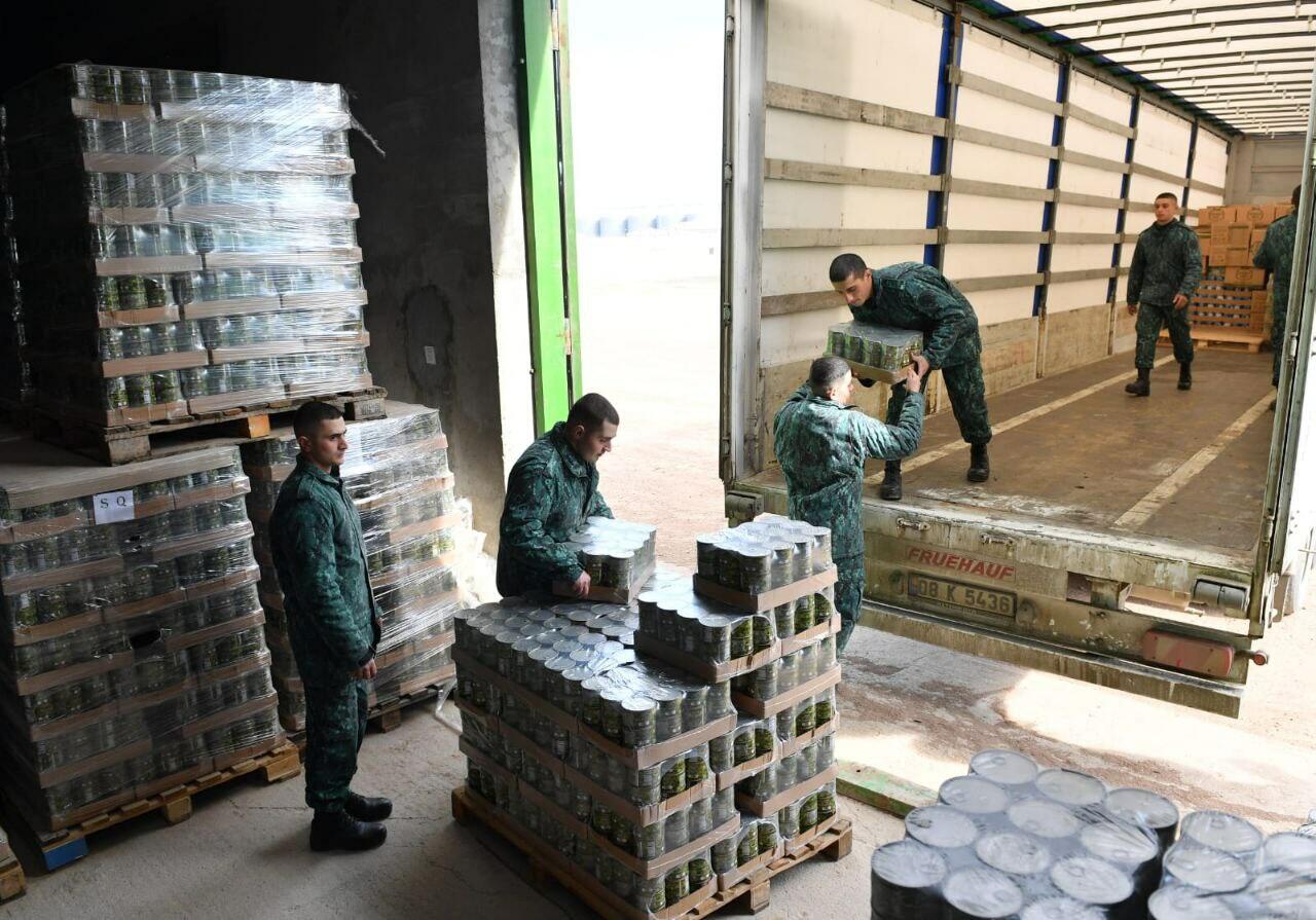 DSX Türkiyəyə növbəti dəfə ərzaq yardımı göndərib