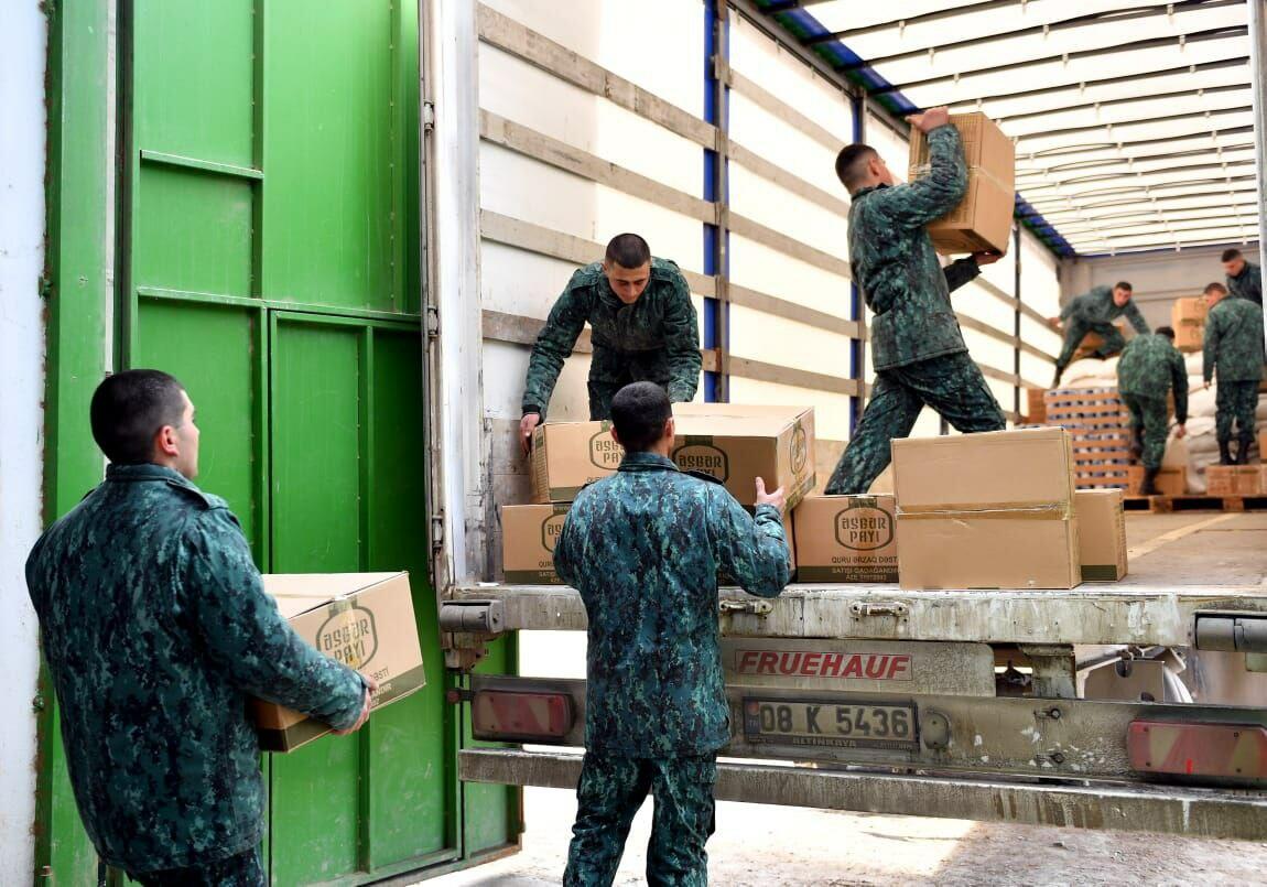 DSX Türkiyəyə növbəti dəfə ərzaq yardımı göndərib