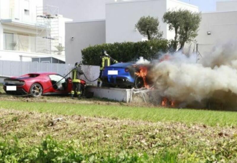 Два друга на Ferrari устроили ДТП в Италии