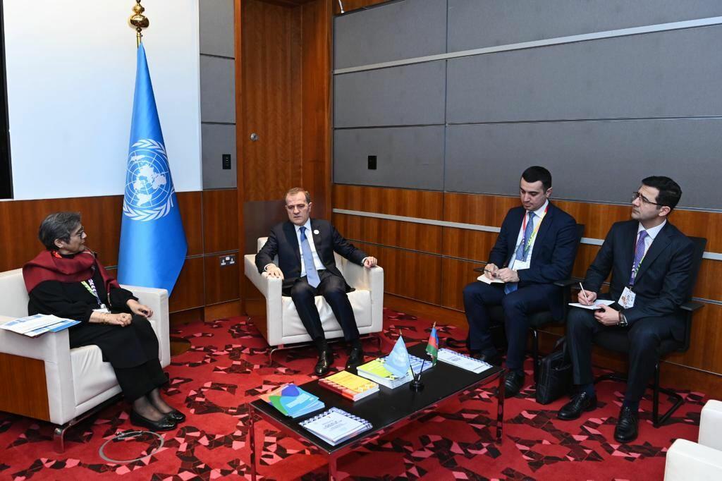 Ceyhun Bayramov BMT baş katibinin müavinini Ermənistanın təxribatları barədə məlumatlandırıb