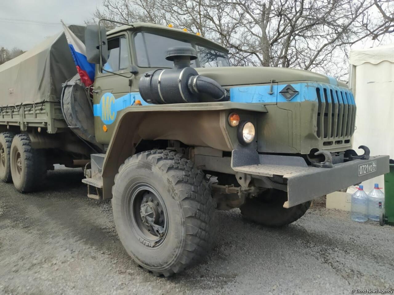 Sülhməramlılara aid 14 maşın Laçın yolundan maneəsiz keçib