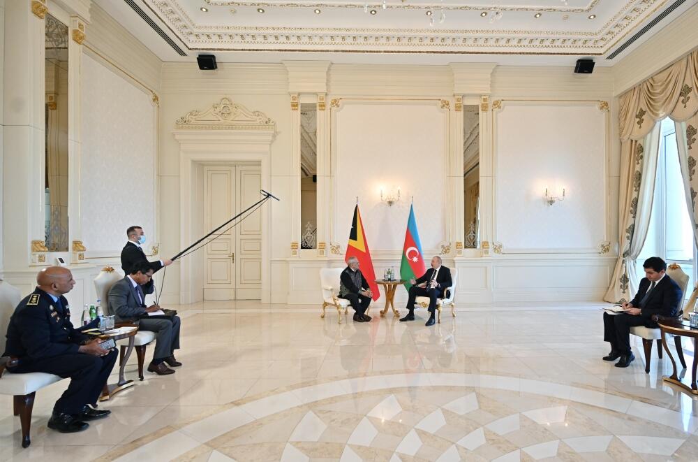 Azərbaycan Prezidenti İlham Əliyev Timor-Leste Prezidenti Jose Ramos Horta ilə görüşüb