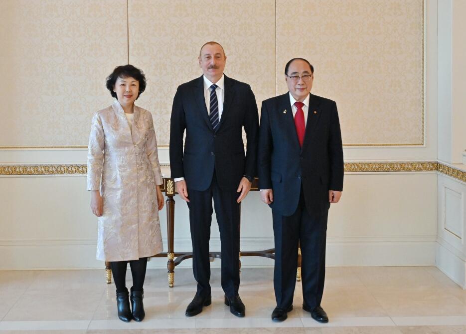 Prezident İlham Əliyev Çin Hökumətinin Avropa məsələləri üzrə xüsusi nümayəndəsini qəbul edib