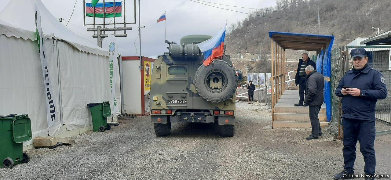 Sülhməramlılara aid daha 3 avtomobil Laçın yolundan maneəsiz keçib