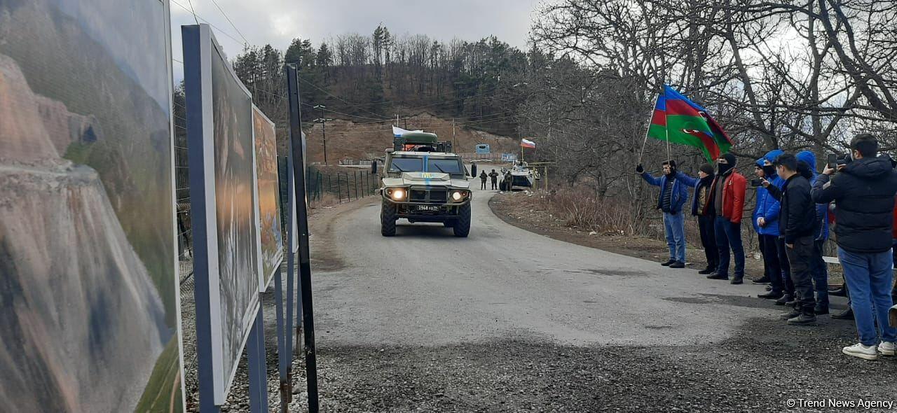 Sülhməramlılara aid daha 3 avtomobil Laçın yolundan maneəsiz keçib
