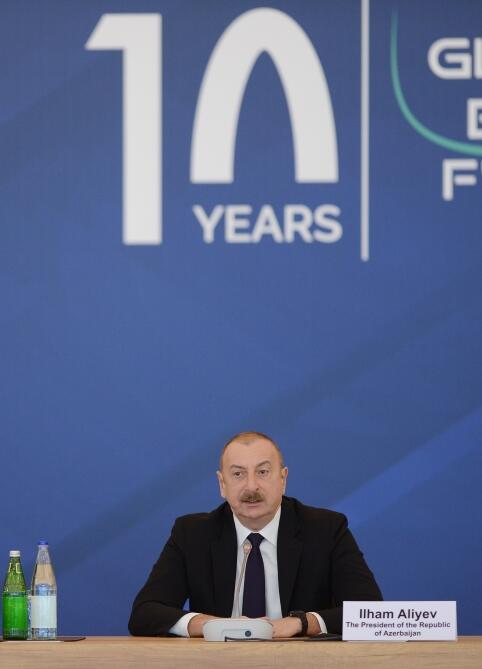 Prezident İlham Əliyev X Qlobal Bakı Forumunda iştirak edib