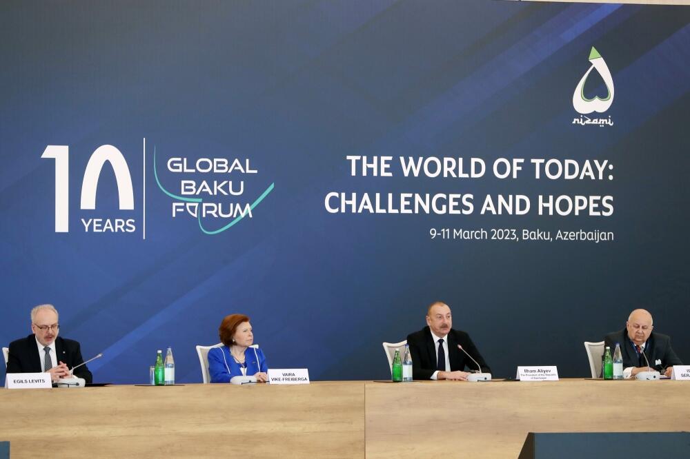 Prezident İlham Əliyev X Qlobal Bakı Forumunda iştirak edib