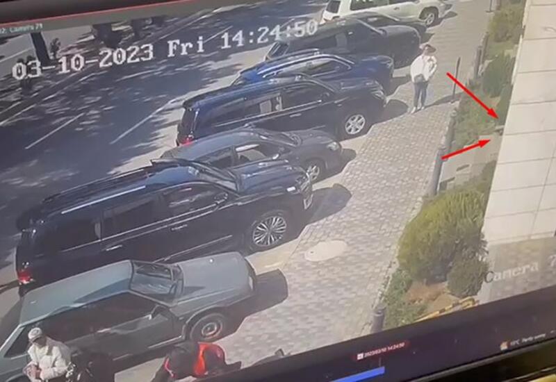 Кадры вооруженного инцидента в Баку
