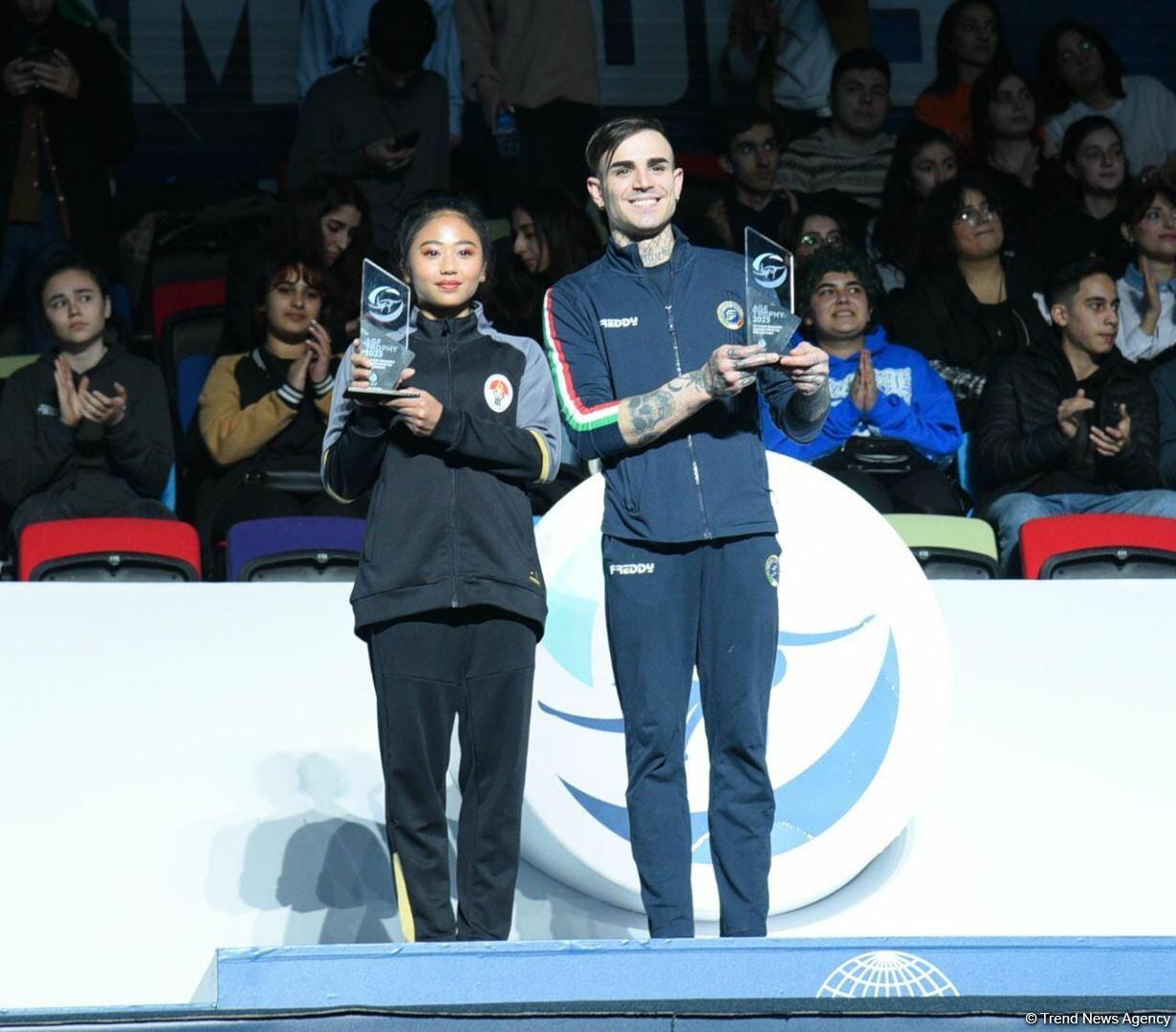 В рамках Кубка мира FIG по спортивной гимнастике в Баку вручили AGF Trophy