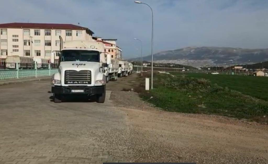 FHN-in Türkiyəyə humanitar yardım aparmış vasitələrinin növbəti hissəsi Bakıya qayıdır