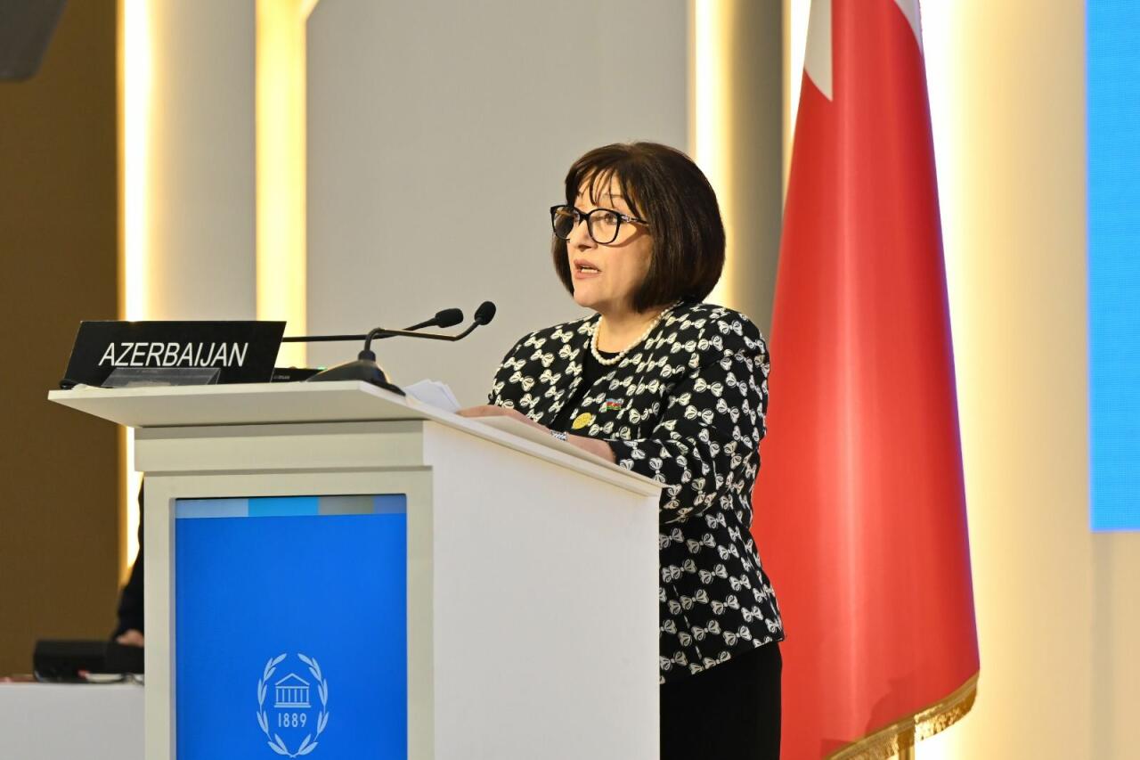 Sahibə Qafarova Parlamentlərarası İttifaqın 146-cı Assambleyasında çıxış edib