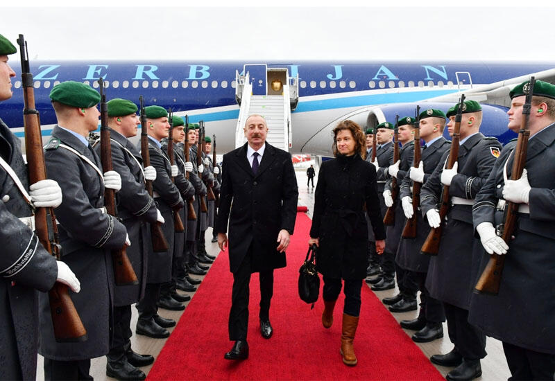 Azərbaycan Prezidenti İlham Əliyev Almaniyaya işgüzar səfərə gəlib
