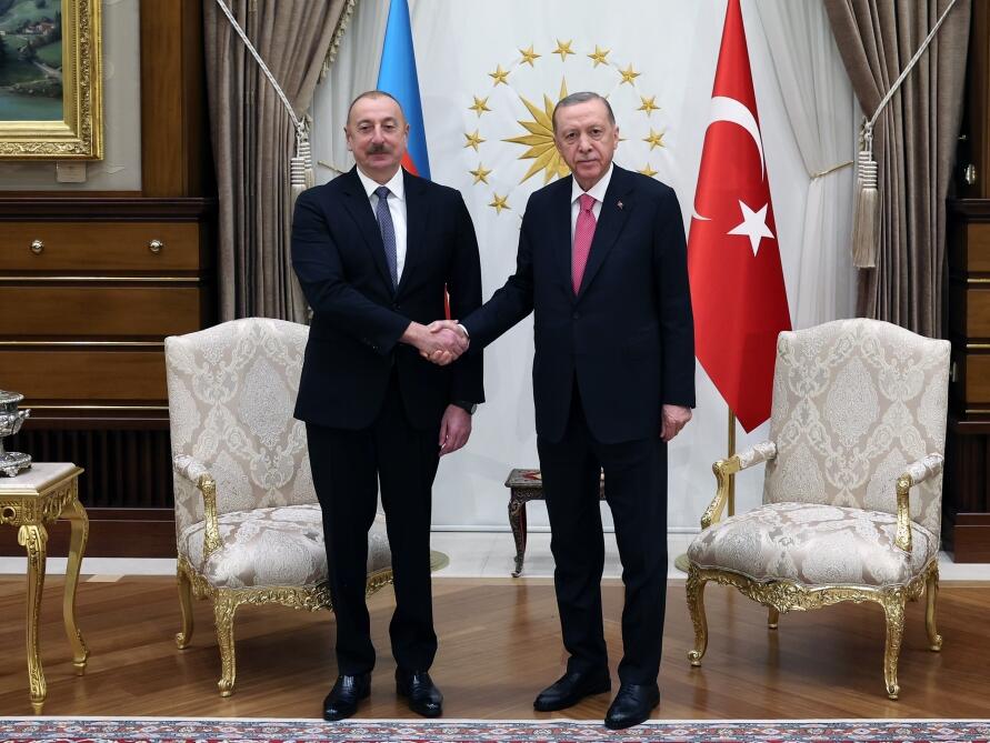 Prezident İlham Əliyevin Türkiyə Prezidenti Rəcəb Tayyib Ərdoğanla görüşü olub