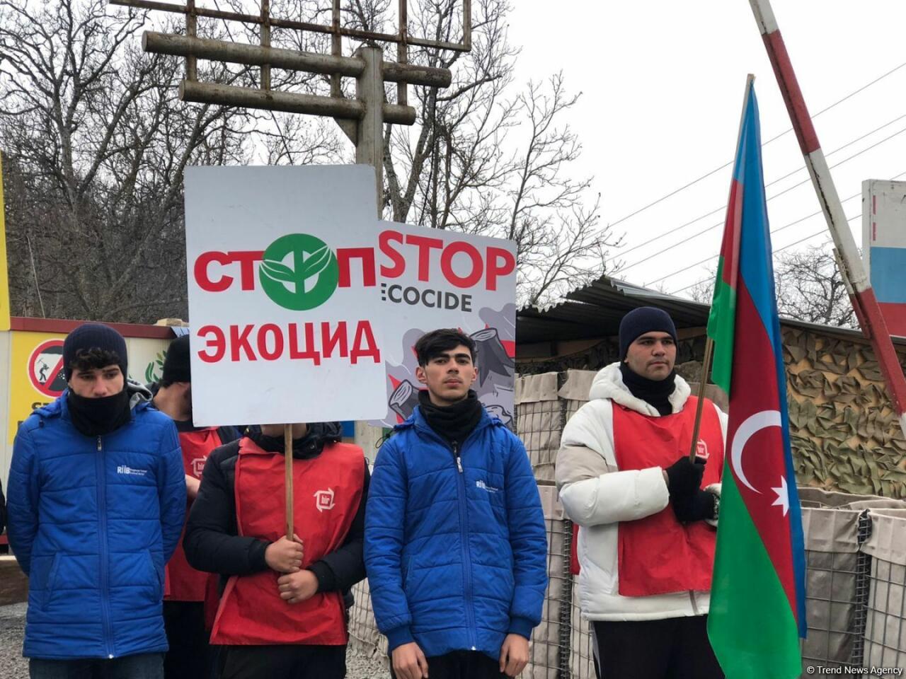 Протесты на Лачинской дороге продолжаются 95-й день