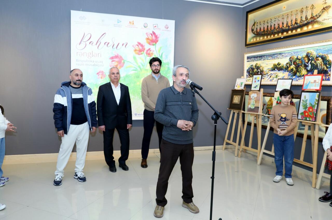 Итоговая выставка Республиканского конкурса детского рисунка "Baharın rəngləri"