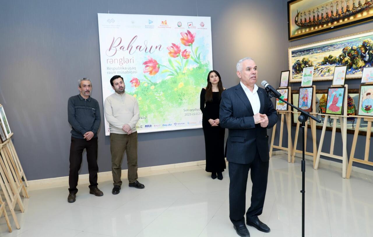 Итоговая выставка Республиканского конкурса детского рисунка "Baharın rəngləri"