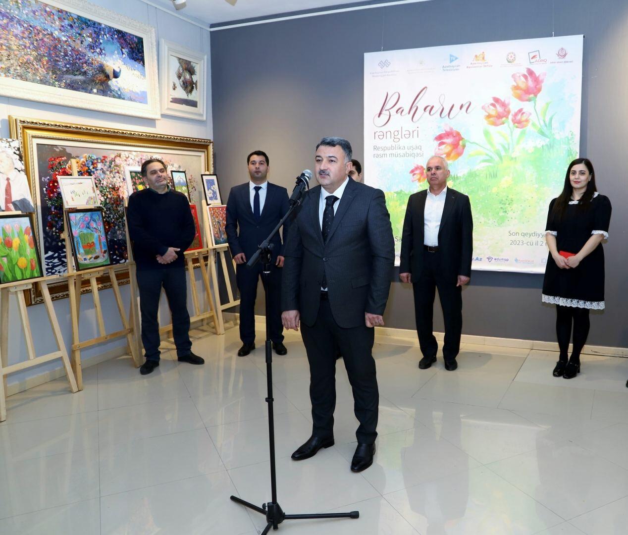 Итоговая выставка Республиканского конкурса детского рисунка "Baharın rəngləri"