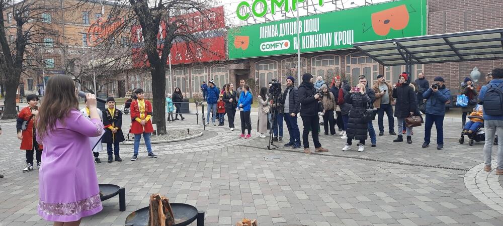 Новрузовский костер в Киеве