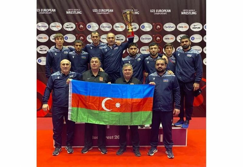 Сборная Азербайджана по вольной борьбе заняла первое место на чемпионате Европы
