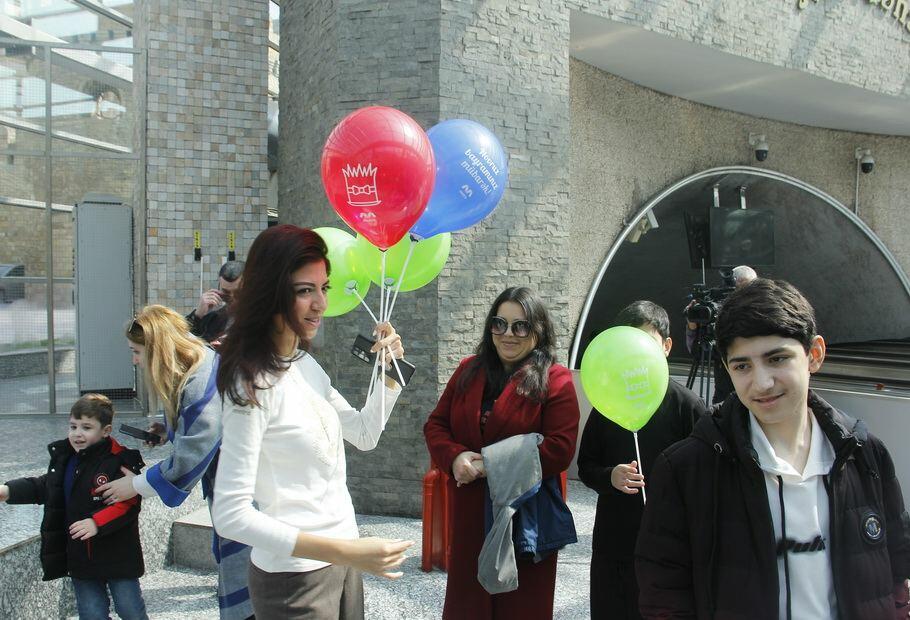 Bakı metrosunda retro vaqonlar nümayiş etdirilib