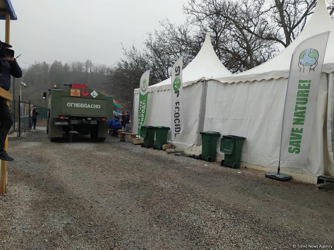Sülhməramlılara aid 21 maşın Laçın yolundan maneəsiz keçib