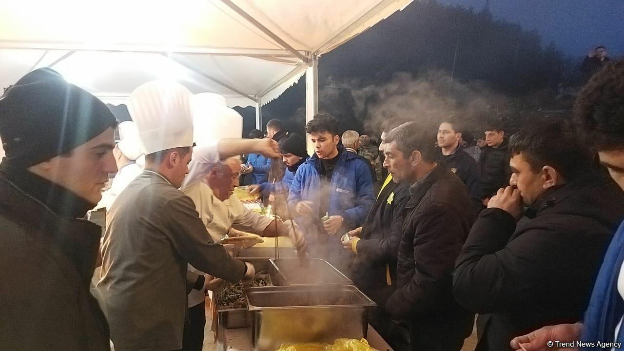 В Шуше разожгли праздничный костер