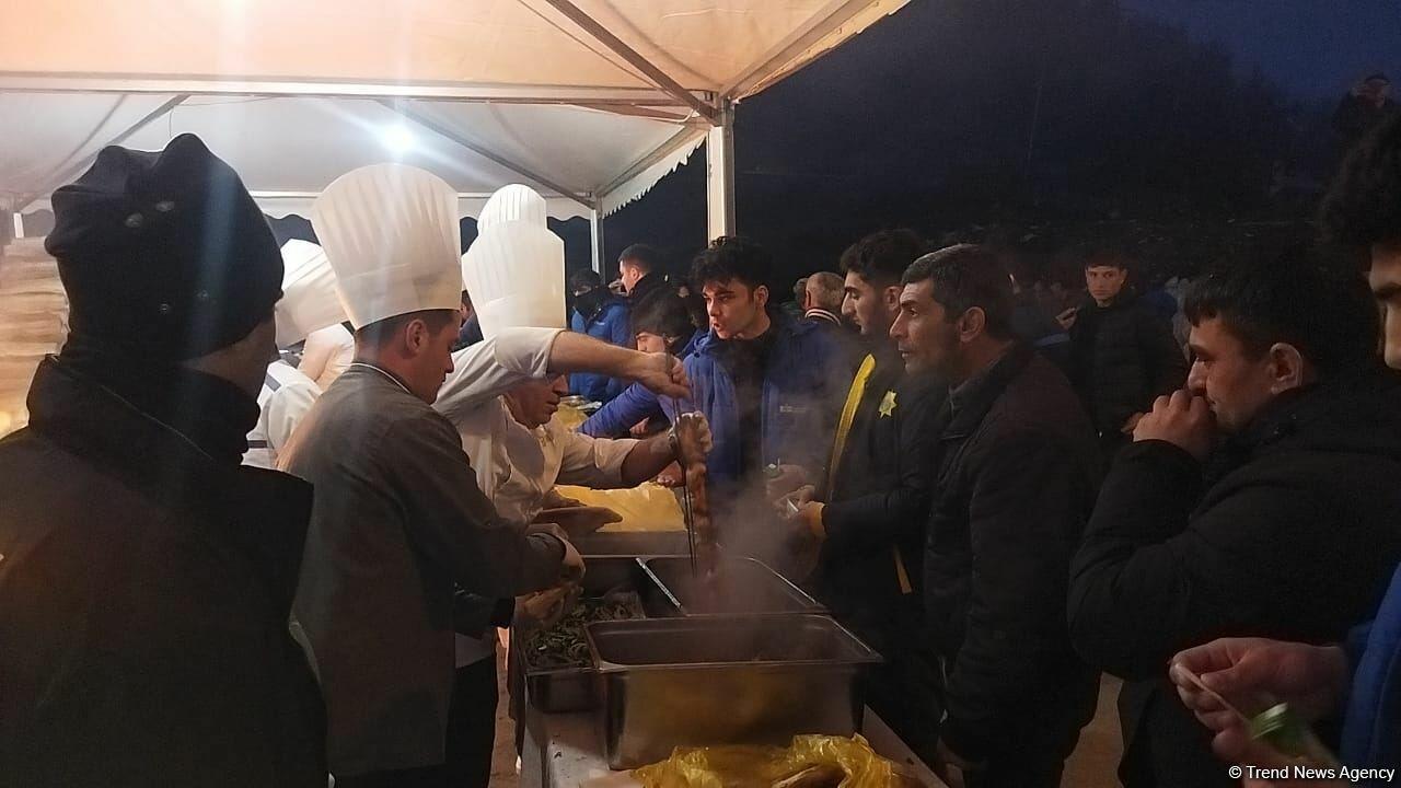 В Шуше разожгли праздничный костер