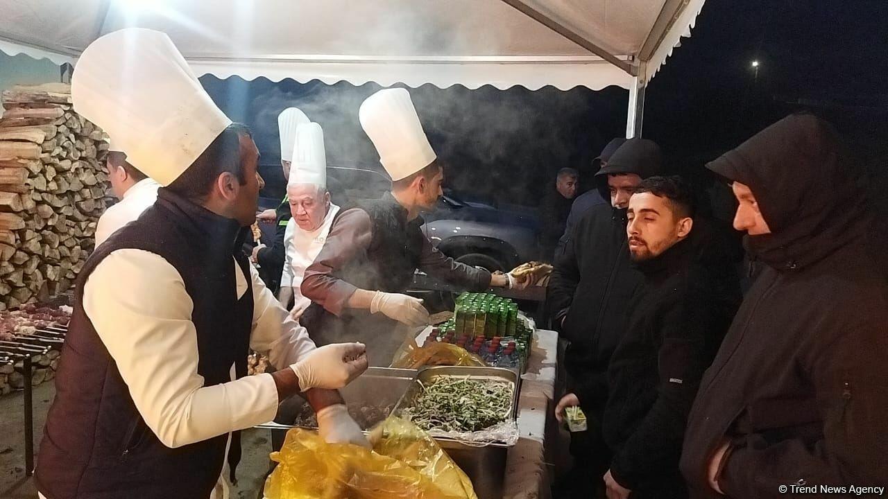 В Шуше разожгли праздничный костер
