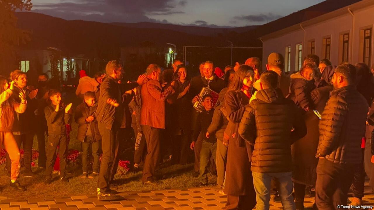 В селе Талыш разожгли праздничный костер